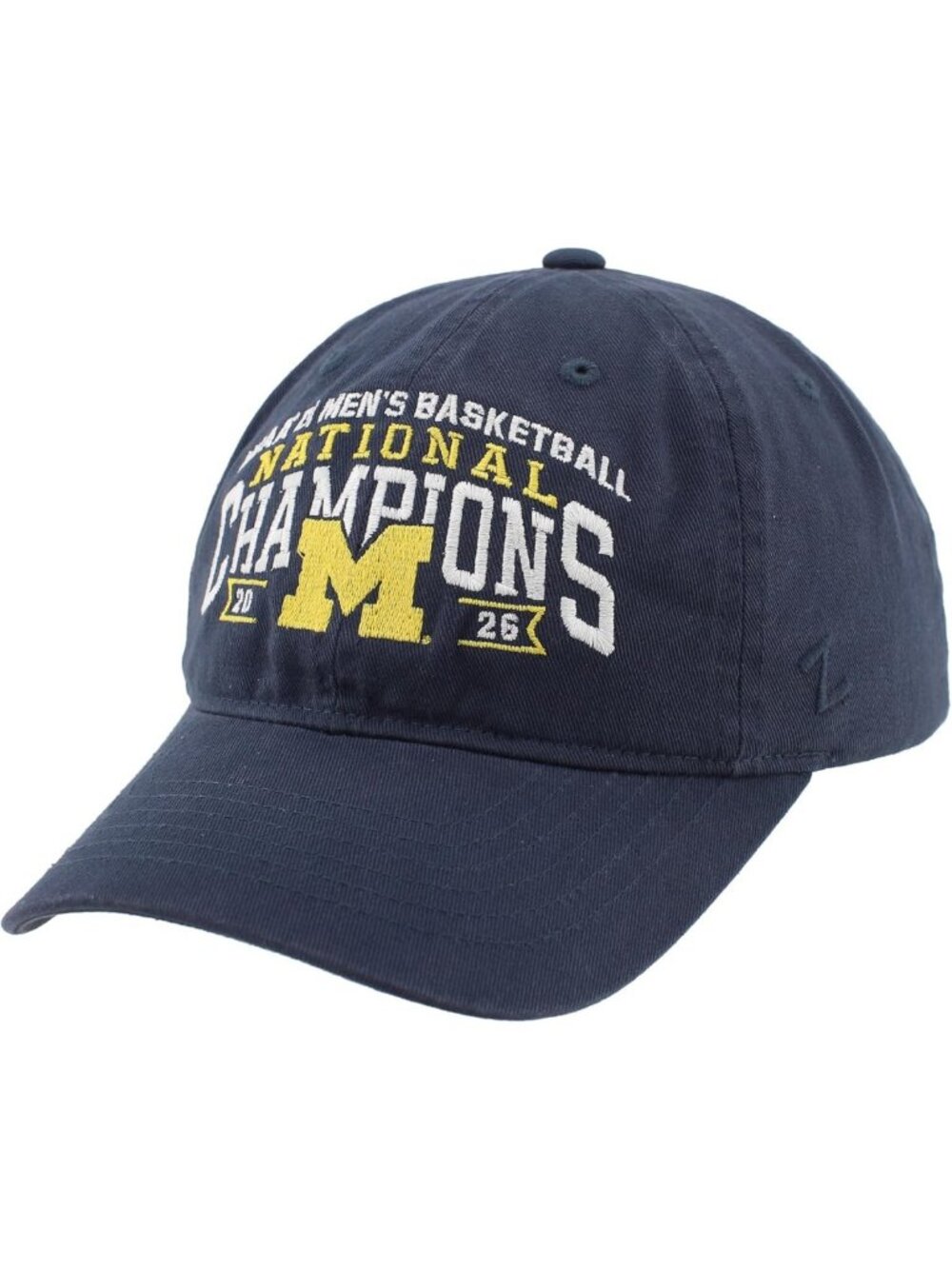 Men's Adjustable Basketball Hat - NCAA National Champs 2026, Michigan Wolverines